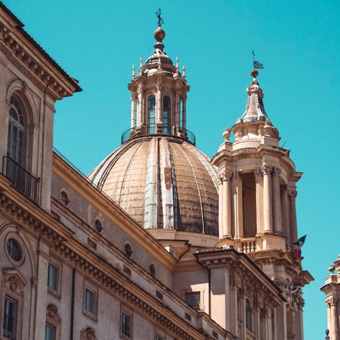 Admire the architecture in Piazza Navona