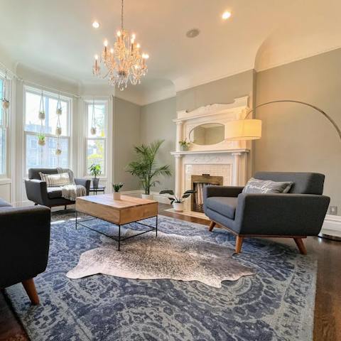 Relax in the elegant lounge after a busy day sightseeing