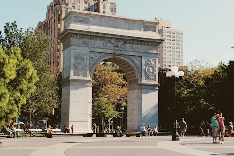 Head to Washington Square Park, five minutes on foot