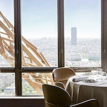 Have dinner in the second floor of the Eiffel Tower
