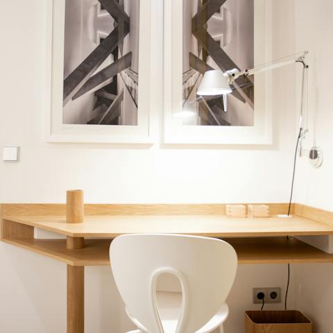 Find a quiet moment to read or catch up on work