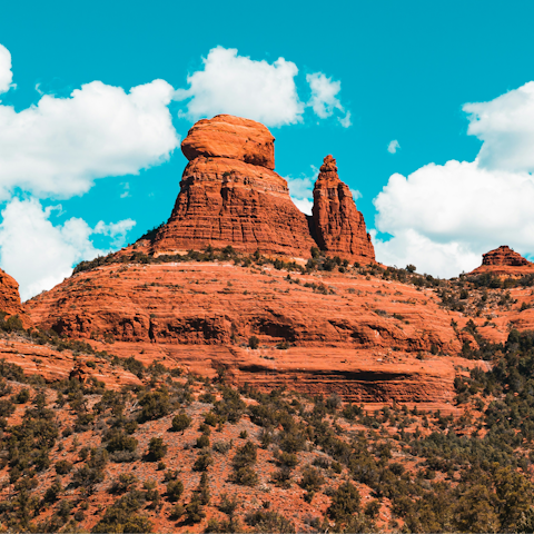 Head out on a hike in Red Rock State Park