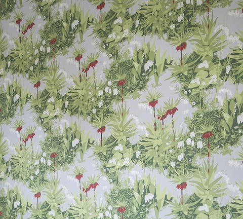 The patterned wallpaper
