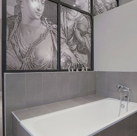 Unwind with a luxurious bubble bath