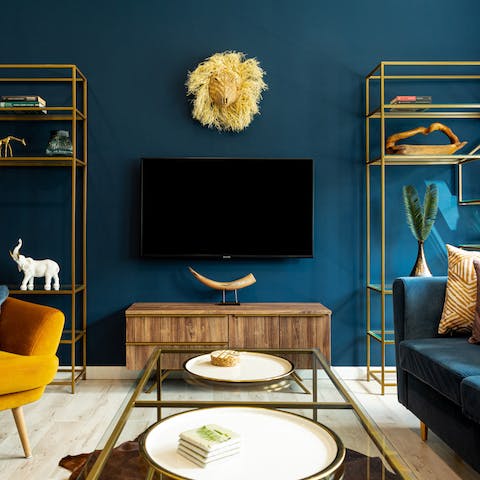Grab a seat on the sofa and settle in for a relaxing movie night