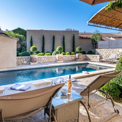 Embrace pure relaxation by the private pool