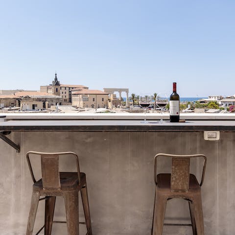 Watch over Old Jaffa from your enviable vantage point