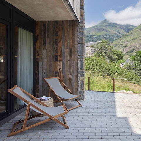 Enjoy wonderful views from the private garden