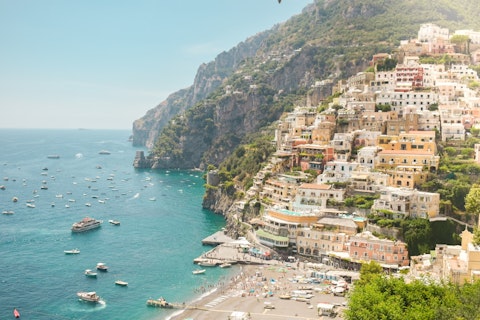 Walk just ten minutes to the serene beach in Positano