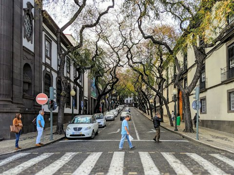 Explore Funchal's historic centre, a fifteen-minute drive away