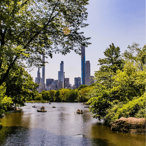 Explore iconic Central Park, just a twelve-minute walk away