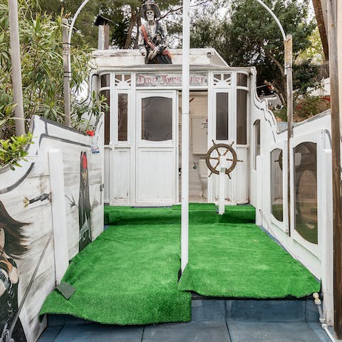 Let your kids have fun in the pirate-themed play area