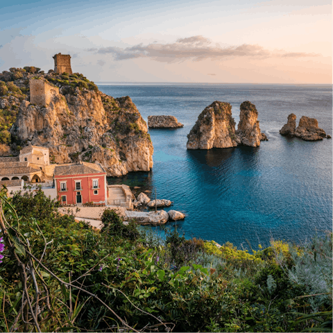 Stay on Sicily’s Egadi Islands and explore nearby Cala del Preveto
