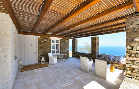 Sit on the terrace with your morning cuppa and soak up the sea views