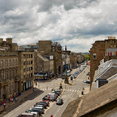 Discover the history of the New Town right on your doorstep – the Royal Scottish Academy is a five-minute stroll from your building