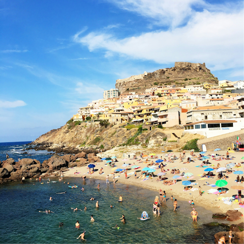 Take a trip to the seaside town of Castelsardo, thirty-minute drive away
