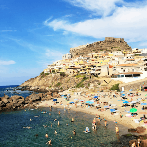 Take a trip to the seaside town of Castelsardo, thirty-minute drive away