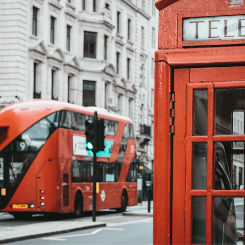 Take a trip into central London – it only takes an hour to get there via public transport
