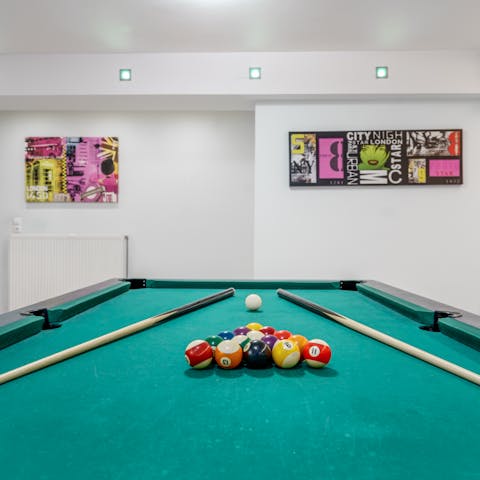 Get competitive with a few rounds of pool
