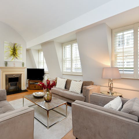 Spend cosy evenings in when you're not dining out in South Kensington