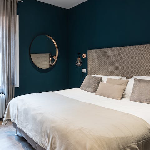 Enjoy your beauty sleep in the comfortable bed