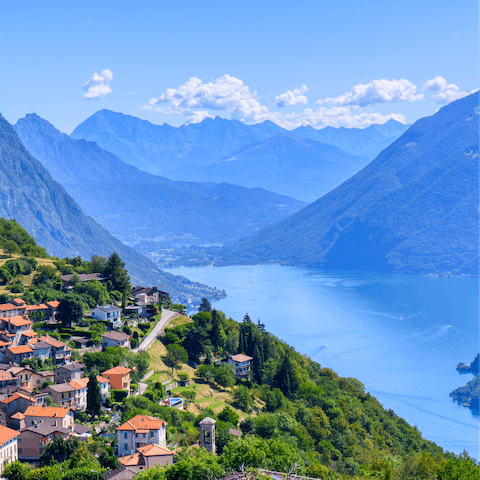 Stay in the picturesque Lugano, nestled between the mountains and the lake