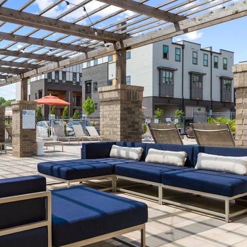 Soak up the sun on the terrace