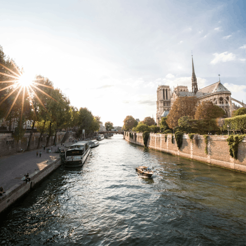 Stay in the Latin Quarter, a short walk from Notre Dame