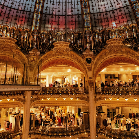 Head to Galeries Lafayette for spot of retail therapy