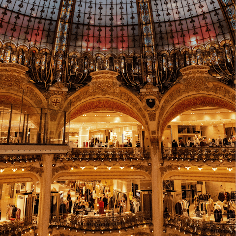 Head to Galeries Lafayette for spot of retail therapy