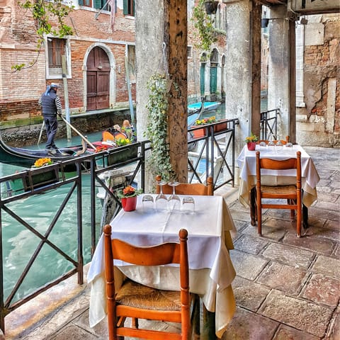 Enjoy delicious Italian meals with incredible views