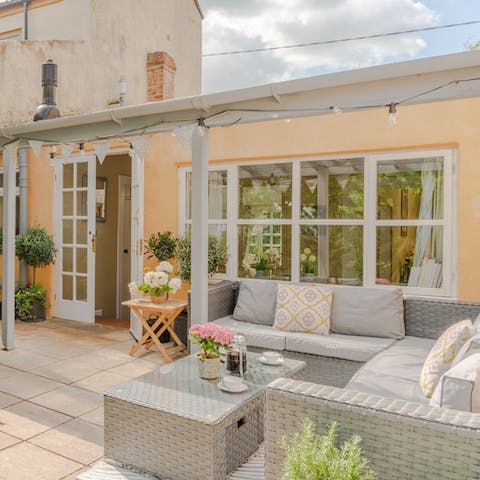 Wake up and embrace the fresh country air from the beautiful garden of this home