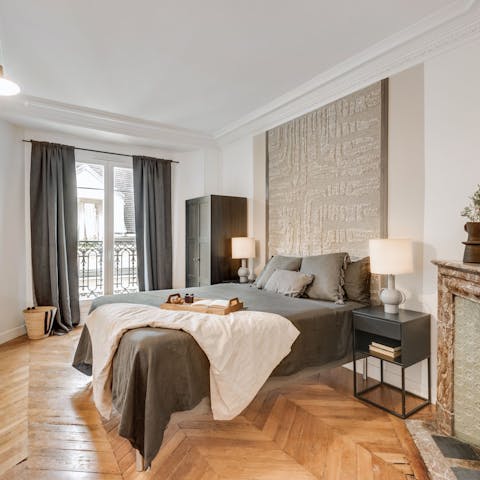 Enjoy a peaceful night's rest after a busy day of sightseeing