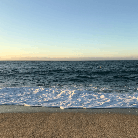 Spend a day on the sand at Bicas Beach, just two kilometres away