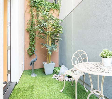 Unwind in the private, outdoor space after exploring Los Angeles