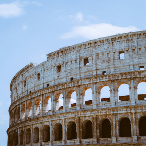 Visit the Colosseum, just a short walk away