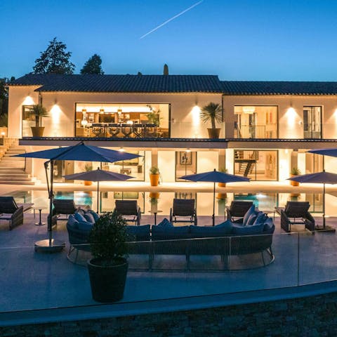 Host sundowners and dine alfresco on the wraparound terrace