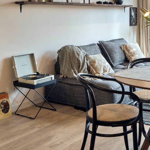 Put on your favourite records and unwind after a day out