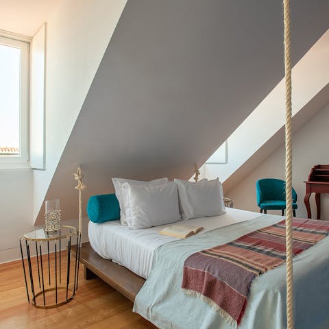 Admire the ingenius use of space in this loft-like apartment