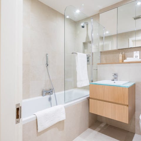 Smartly finished bathrooms