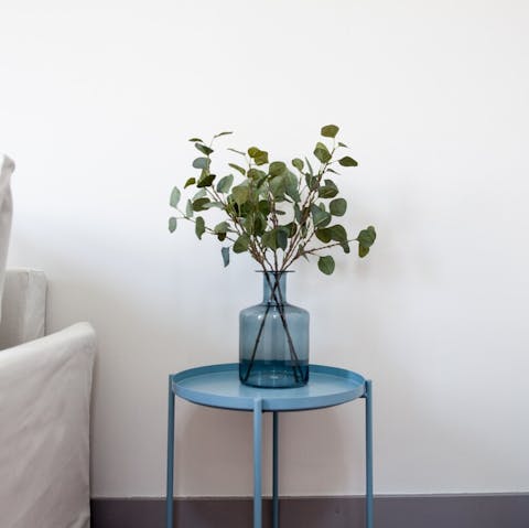 Feel at ease with the minimalist decor and curated accents