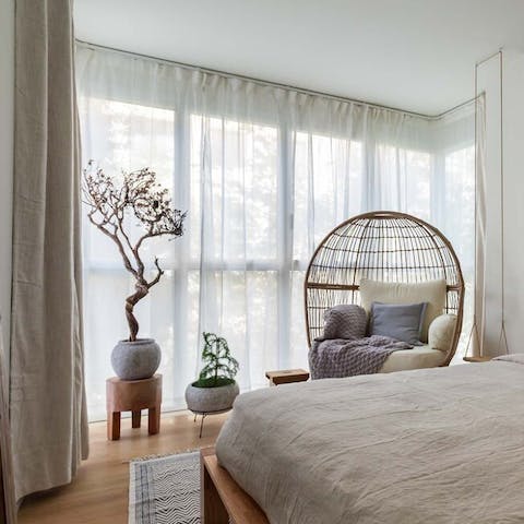 Curl up in a hanging chair