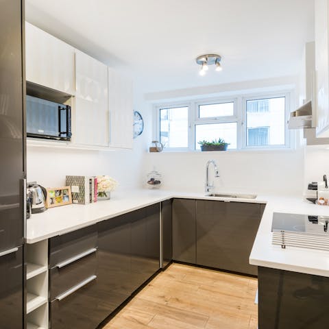 Sleek, modern kitchen