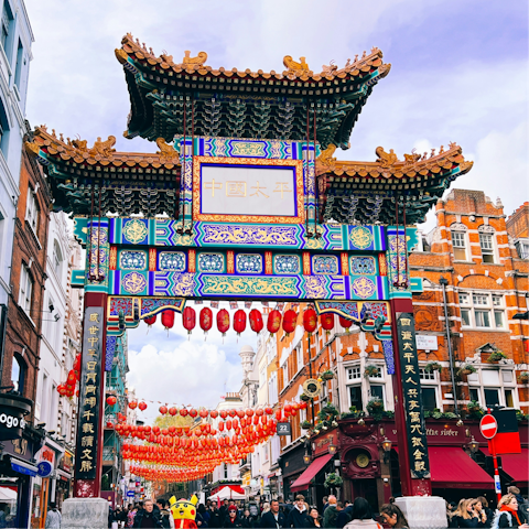 Discover Chinatown, only a short stroll from the apartment