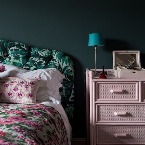 Striking colour palettes throughout