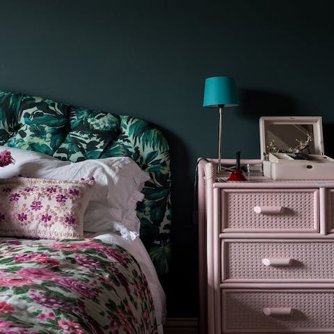 Striking colour palettes throughout