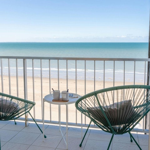 Savour the sea views while relaxing on the balcony