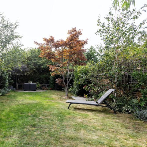 Enjoy relaxing in the garden on a sunny afternoon