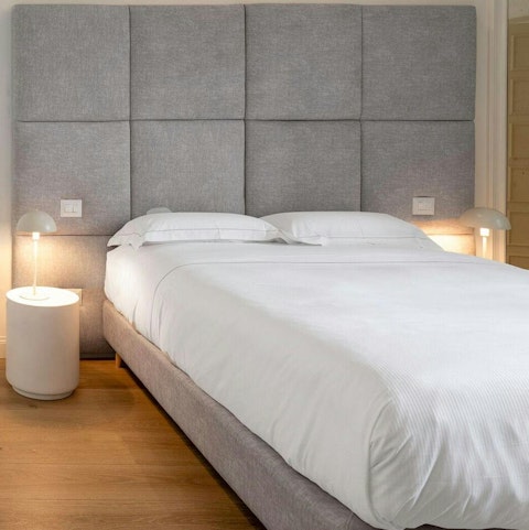 Get cosy in the comfortable bed after a day exploring