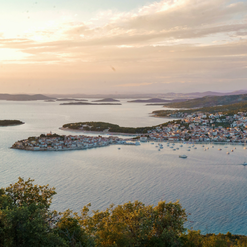 Drive less than ten minutes to picturesque Primošten